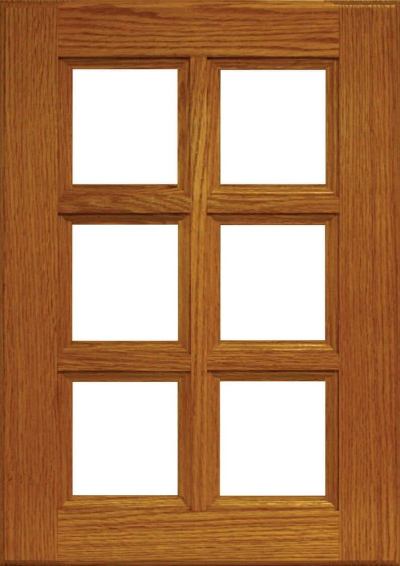 Mullion Door A 6 Lite